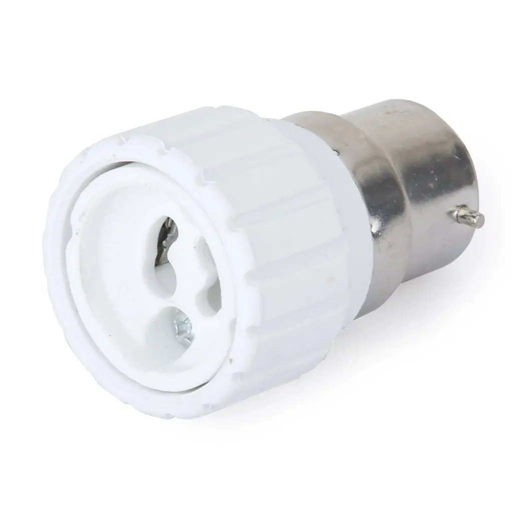 B22 to GU10 LED Halogen CFL Light Bulb Socket Adapter Converterin Lamp
