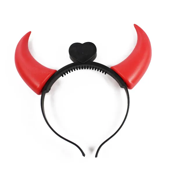 party decoration clearance sale hot halloween costumes devil horns led flash light colorful wedding party decor