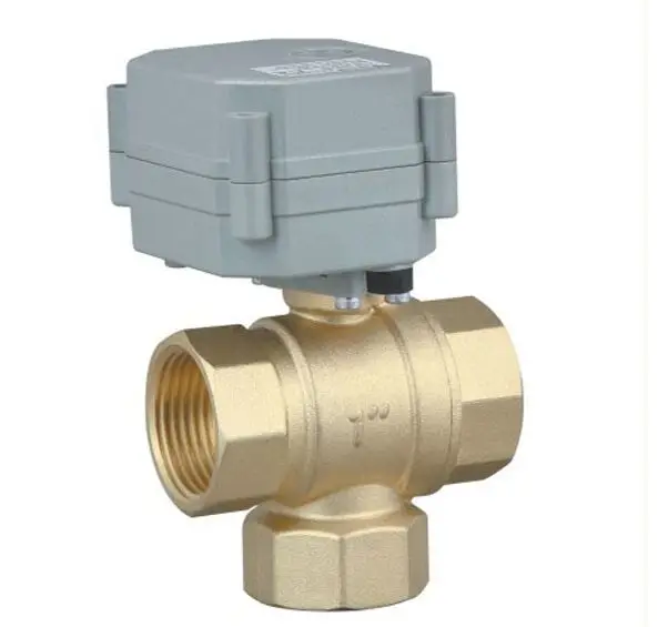 3-сторонний RoHS DN25 CR01 02 12V горизонтальный латунный электрический контроль