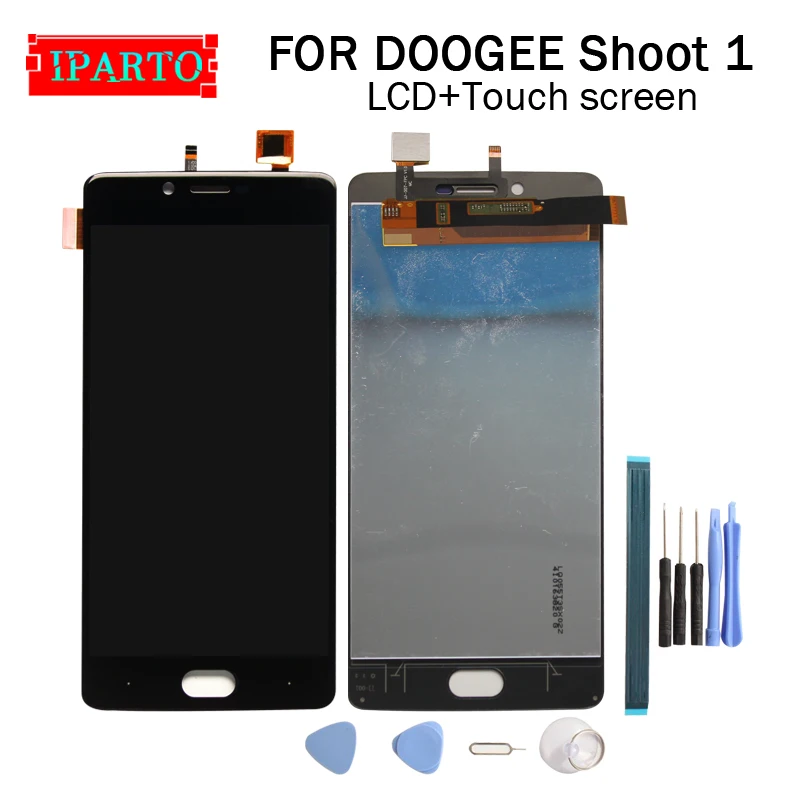 5,5 дюймов DOOGEE SHOOT 1 ЖК-дисплей+ кодирующий преобразователь сенсорного экрана в сборе ЖК+ сенсорный дигитайзер для съемки 1+ Инструменты