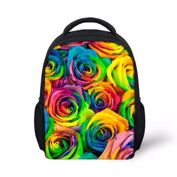 

Noisy Designs 3D Flower Rose Print School Bags Bagpack for Boys Vintage 12Inch Toddler for Kids SchoolBag Backpack For Teenagers