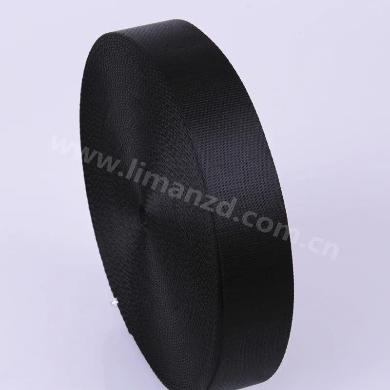 High Quality Nylon bing Tape Black Strap For Bag 25MM Width 1.5MM