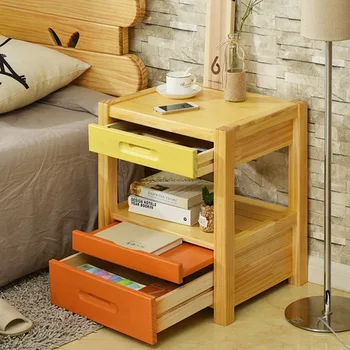 

Nightstands Bedroom Furniture Home Furniture solid wood bedside table side table bedroom storage minimalist cabinets 55*47*38 cm