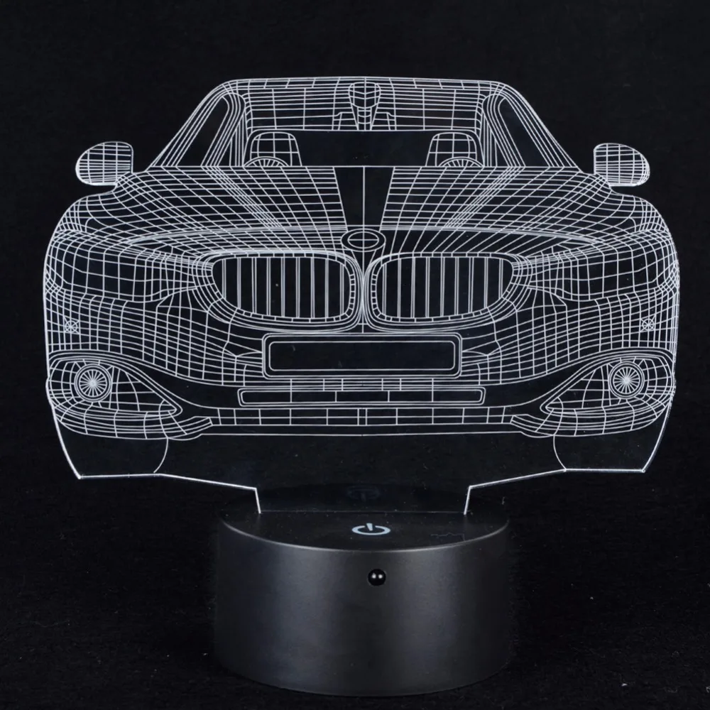 3D LED ночные огни боец гитара мотоцикл сенсорный и 17 клавишный пульт