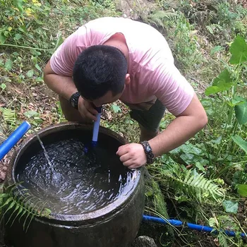 

300L water straw Outdoor water purifier portable filter pipette emergency rescue tool field survival water pipette survival