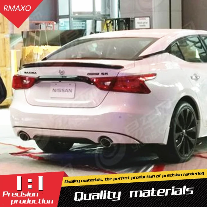 

For Maxima Spoiler ABS Material Car Rear Wing Primer Color Rear Spoiler Press the tail For Nissan Maxima Spoiler 2017