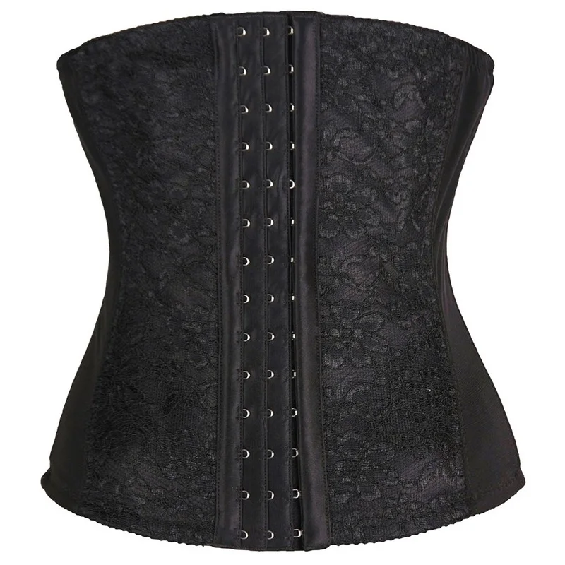 NEFUTRY Slimming Waist Trainer Corset Underbust Belt Shaper Steel Boned