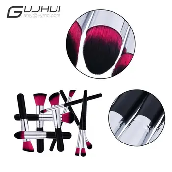 

GUJHUI 10PCS Foundation Eyeshadow Makeup brushes set Double sided wood Contour Powder Eye Lip Cosmetic Brushes Set 5U0111