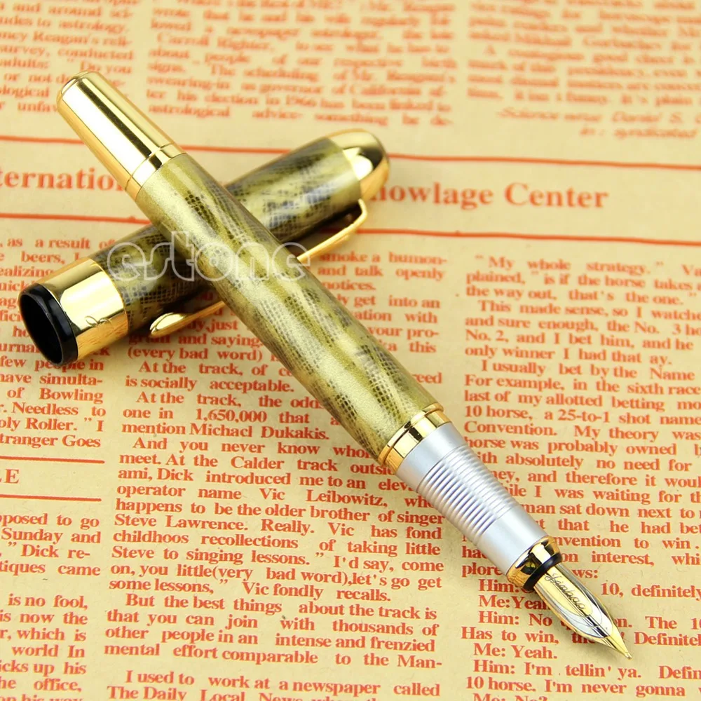 Hot Selling Jinhao X250 Deluxe Gold 18kgp Fountain Pen Medium Nibin