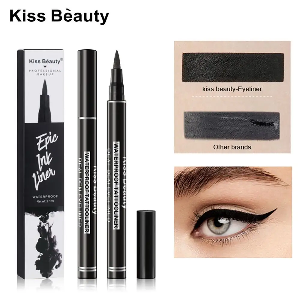 

Non-marking Lasting Color Feather Pen Eyeliner Liquid Natural Long Lasting Waterproof Eyeliner Smooth Precision Make Up Tools