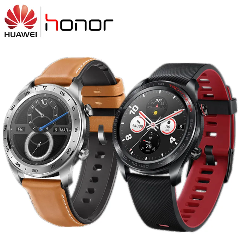 

Original Huawei Honor Watch Magic 1.2 inch Amoled Color Screen Sleek Slim Long Battery Life GPS Outdoor Run Swimming Wristwatch