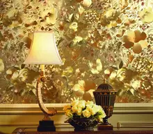Luxury 3d Metallic Wallpaper Gold Foil Wallpaper For Living Room Entrance Study Walls 3 d Golden Flower Texture Wall Paper Roll Luxury 3d Metallic Wallpaper Gold Foil Wallpaper For Living Room Entrance Study Walls 3 d Golden Flower Texture Wall Paper Roll