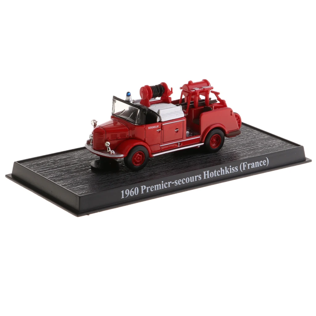 1/64 Scale Fire Vehicle 1960 Premier-Secours Hotchkiss Diecast Model Truck Toy
