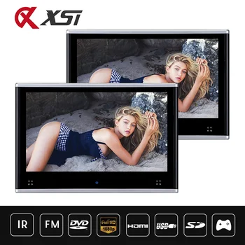

XST 2PCS 10.1Inch HD Touch Screen Car Headrest Monitor MP5 DVD Video Player USB/SD/HDMI/IR/FM/Game/TFT LCD Digital Display