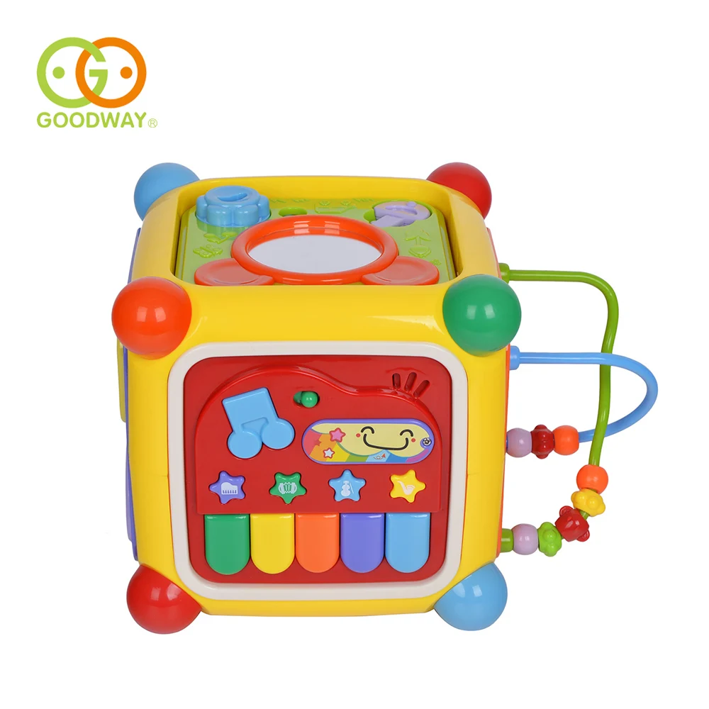 

GOODWAY Baby Toys Musical Activity Cube Play Center Toy with Piano 6 Functions & Skills Learning Educational Toys for Kids Game