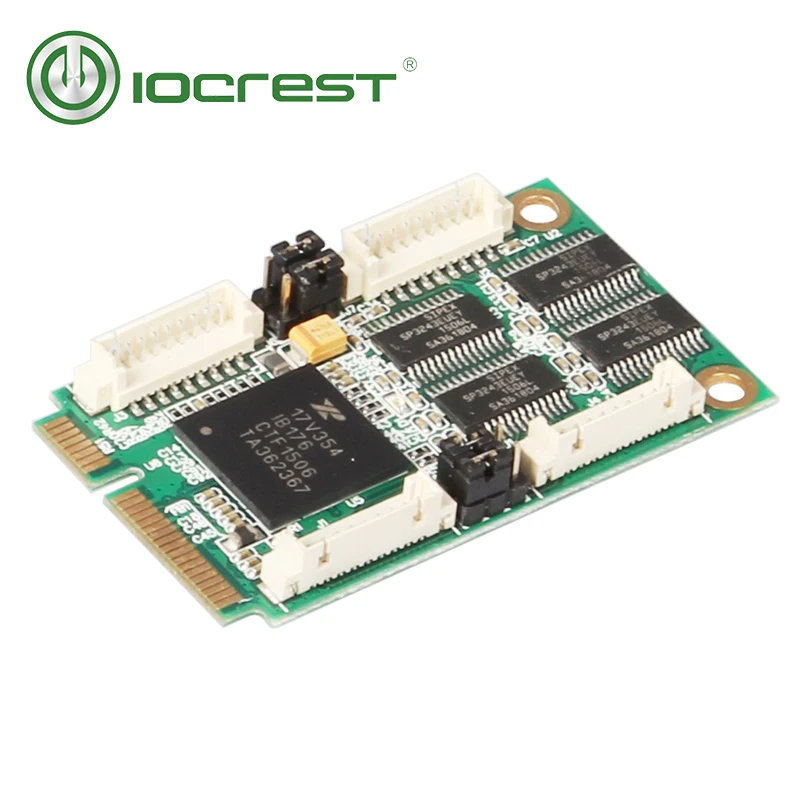 IOCREST Mini pci express 4 port rs232 Db9 com halbe größe pcie serielle port industrielle controlle