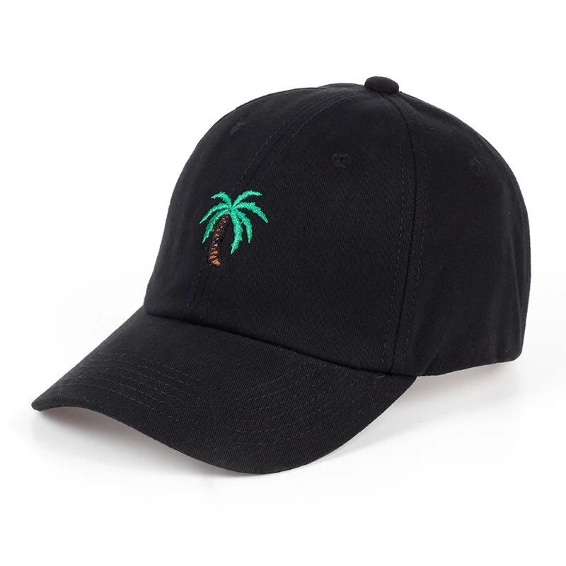 

TUNICA Autumn female coconut tree embroidery cap adjustable baseball cap fashion neutral cotton adult sun hat outdoor sports hat