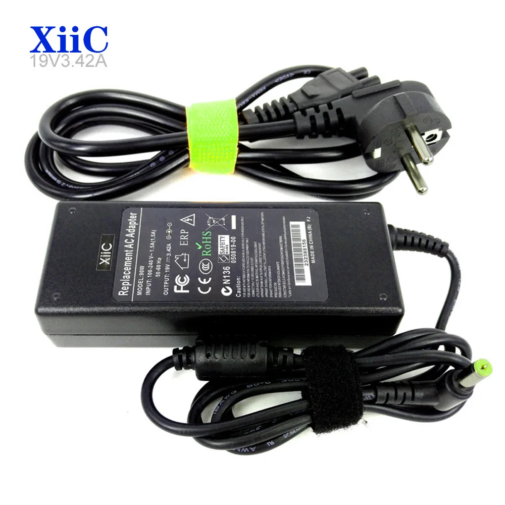 XiiC 19v 3.42a Laptop Adapter for Acer Gateway 4736Z 4740G Notebook AC Power Supply Charger with