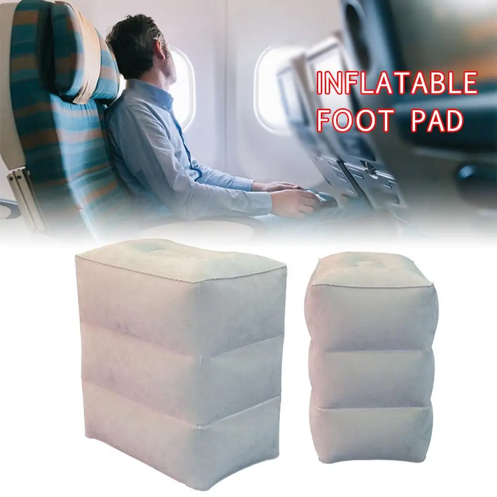 

Inflatable Footrest Stool for Car Airplane Off-road Long-distance Travel PVC Flocking Foot Step Inflatable Seat