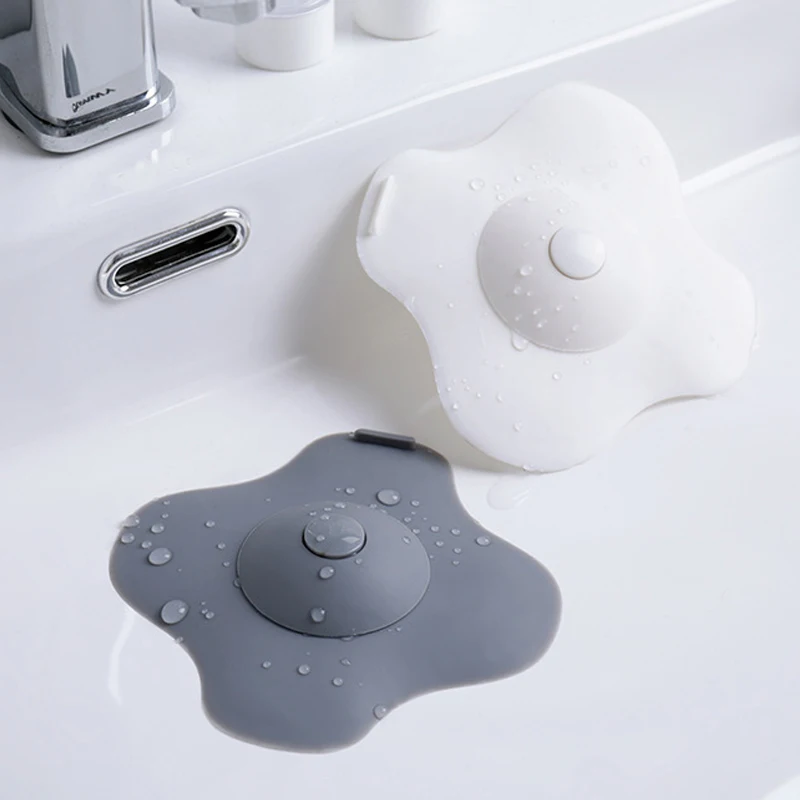 

2PCS Bathroom Drain Plug Rubber Circle Silicone Sink Strainer Filter Water Stopper Bathtub Plug Kitchen Basin Stopper Drain