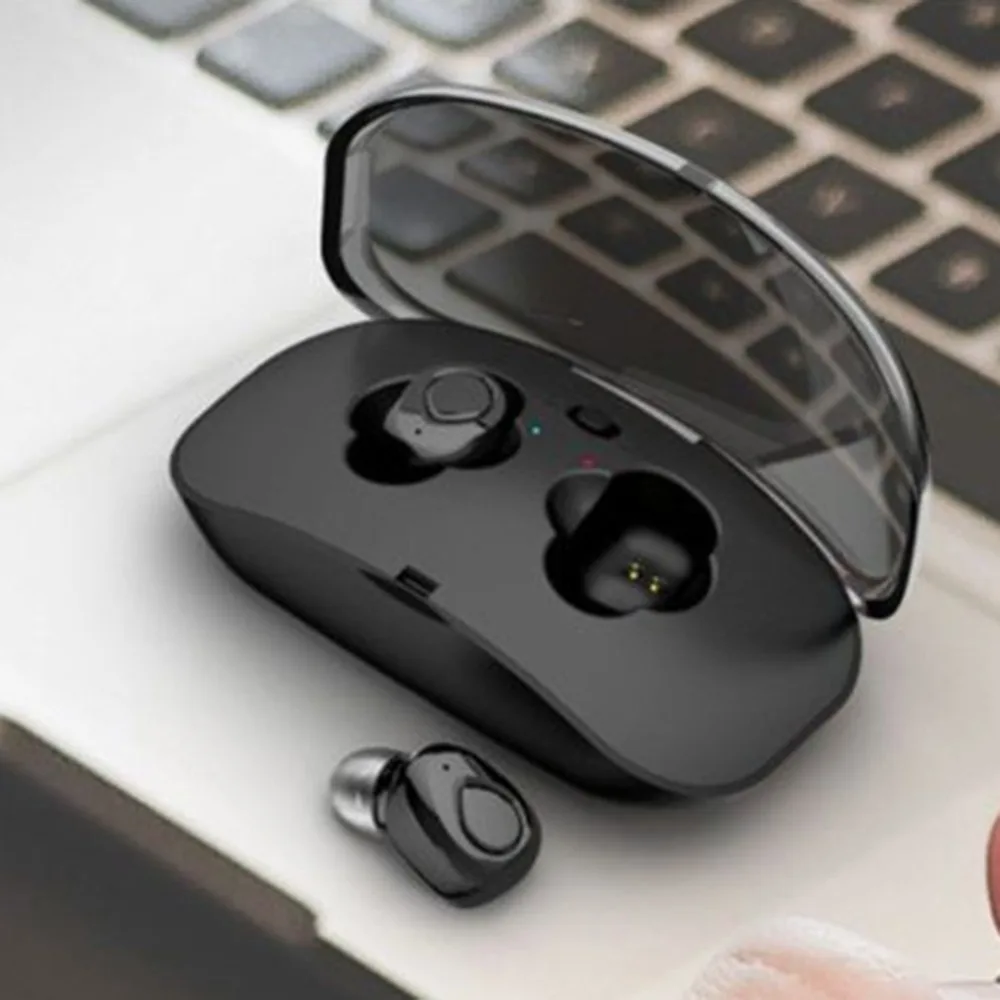 

Mini Twins True Wireless In-Ear Stereo Bluetooth Earphone Earbuds Headset Connected By Bluetooth 4.2 With Faster Pairing