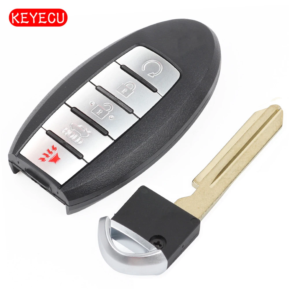 Keyecu умный ключ с 5 кнопками 433 МГц ID47 для Nissan Altima Maxima 2013 2014 2015 Автомобильный