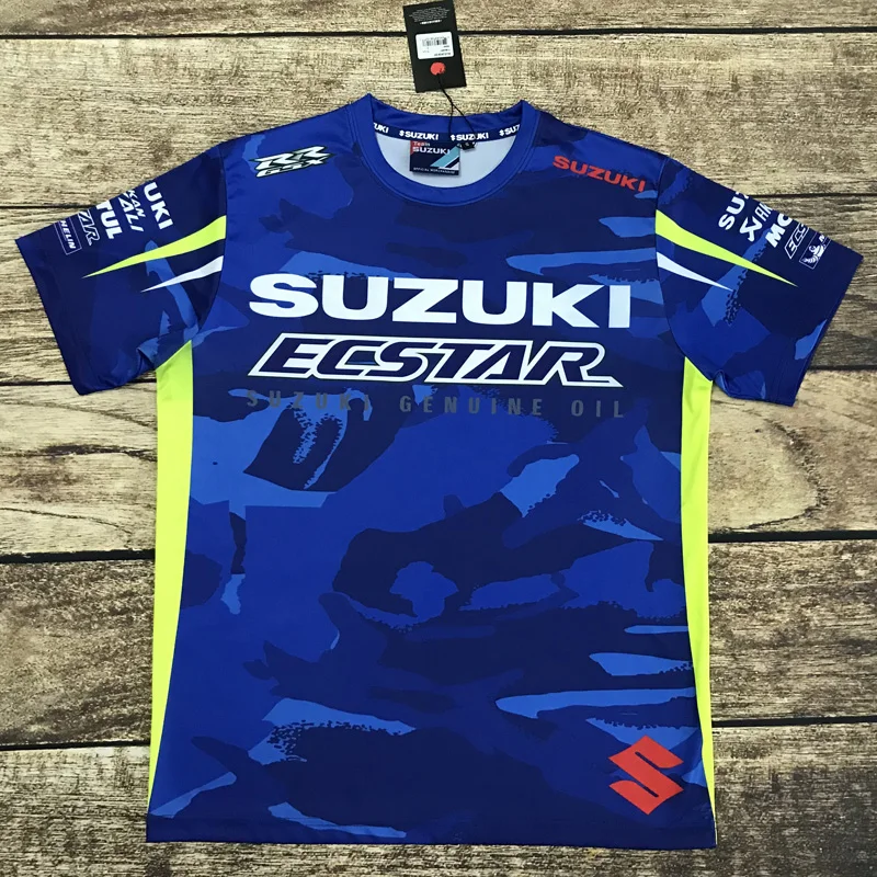 Camiseta suzuki moto rcycle Racing moto rbike одежда для мотокросса для езды на мотоцикле Мужская Повседневная дышащая одежда с коротким рукавом Футболка