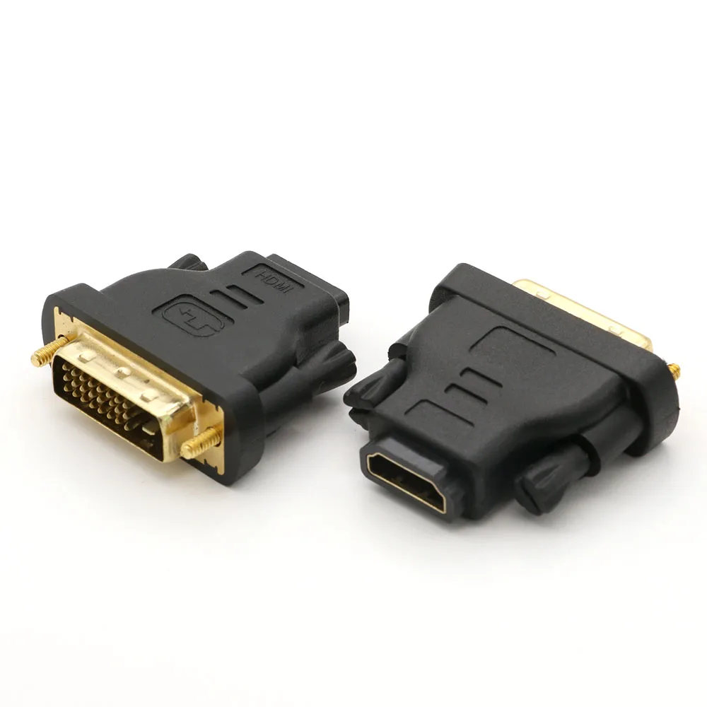 Кабели адаптеры DVI 24 + 1 HDMI штекер гнездо кабель поддержка преобразователя 1080P для