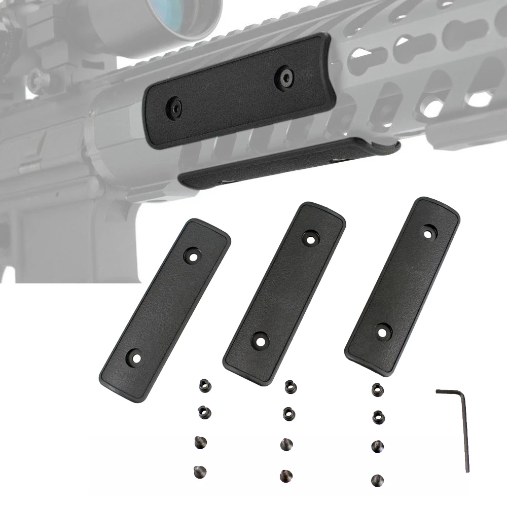 

Tactical 4" Keymod Rail Panel Handguard Covers Polymer Textured - Set of Three