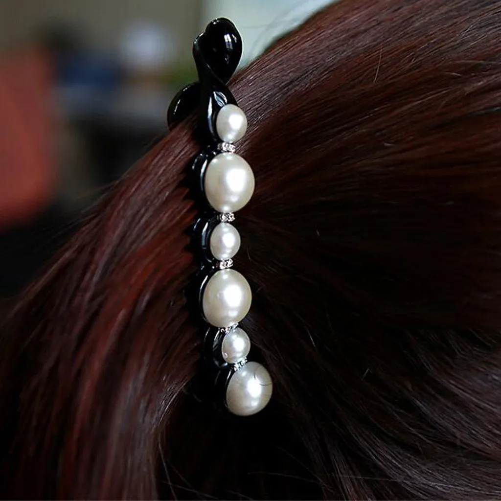 Для женщин аксессуары для волос жемчуг алмазами заколка для волос, лента для волос заколка для волос, заколка для волос гребень аксессуар barette cheveux perle