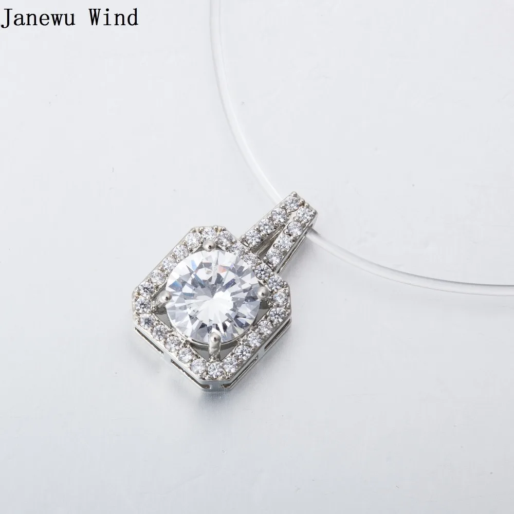 

Janewu Wind Sexy Transparent Invisible Fishing Line Round Crystal perfume bottle Choker Necklace Women