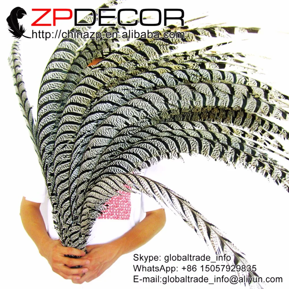 ZPDECOR 32-36 дюймов (80-90 см) 10 шт./лот редкие натуральные черные и белые зебры женские
