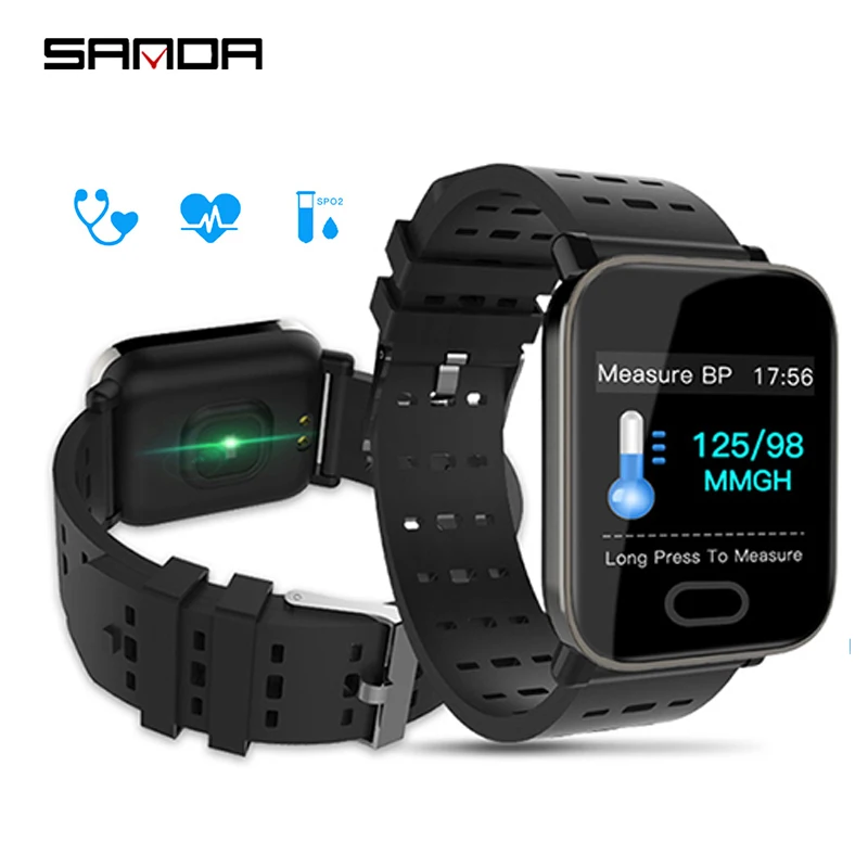 

SANDA Bluetooth Sports Smart Watch Men Women Fitness Smartwatch Heart Rate Blood Pressure Monitor Pedometer For Android IOS