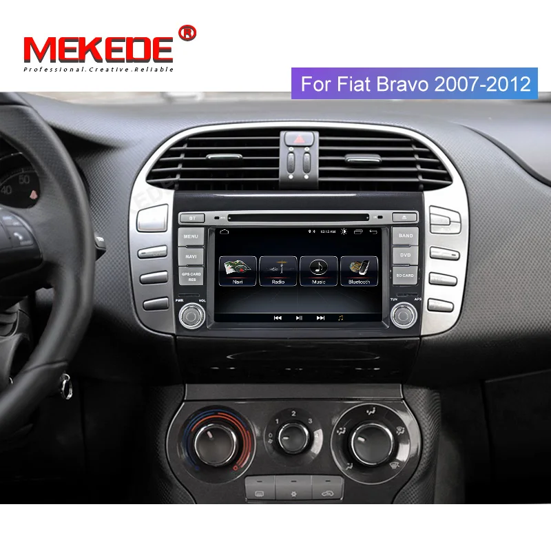 MEKEDE HD 2 Din android 8,1 автомобильный DVD плеер 7 ''автомобильное радио с GPS навигации для Fiat Bravo 2007 2008 2009 2010 2011 2012 стерео