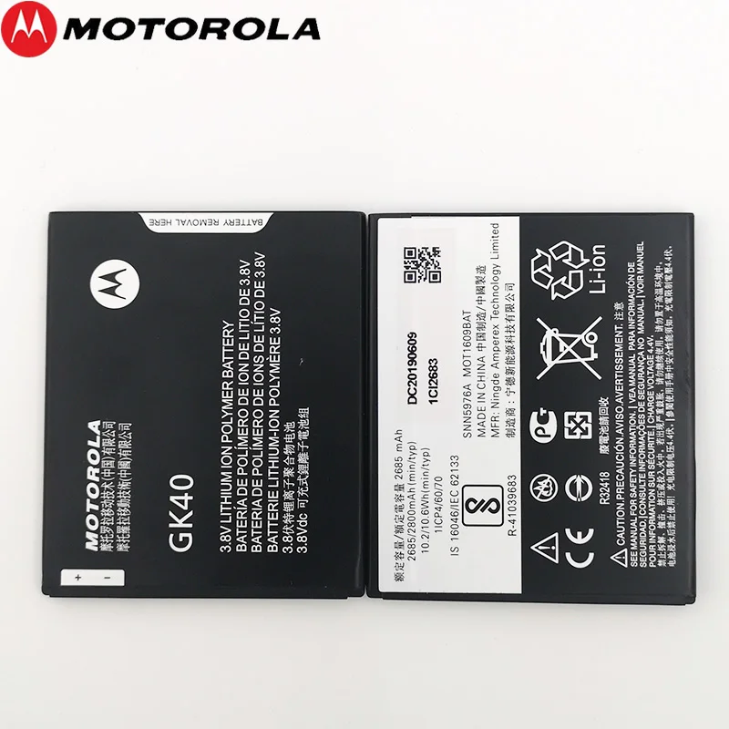 Motorola 2800 мАч GK40 батарея для Motorola Moto G4 Play для Moto E4 XT1766 XT1607 XT1609 XT1600 MOT1609BAT телефон