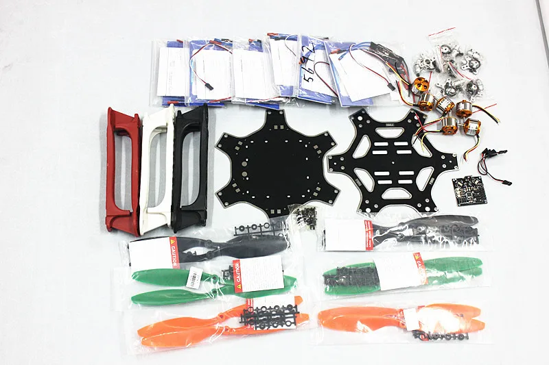

JMT F550 Hexa-Rotor Air Frame FlameWheel Kit KK 2.3 Controller HexaCopter RTF W/ ESC Motor Welded Propeller