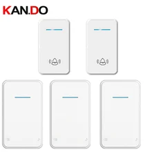 Беспроводной дверной звонок 2 излучатель+ 3 приемника и питания от AA дверной звонок на батарейках водонепроницаемый 280 метр дверной звонок цифровой сигнал