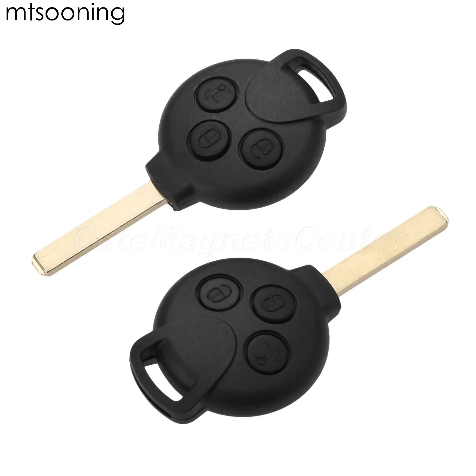 2pcs Car Remote Key 3 Buttons ID46 PCF7941 Chip 433 MHz For 2007 2008 2009 2010 2011 2012 2013 Mercedes-Benz Smart Fortwo 451 | Автомобили