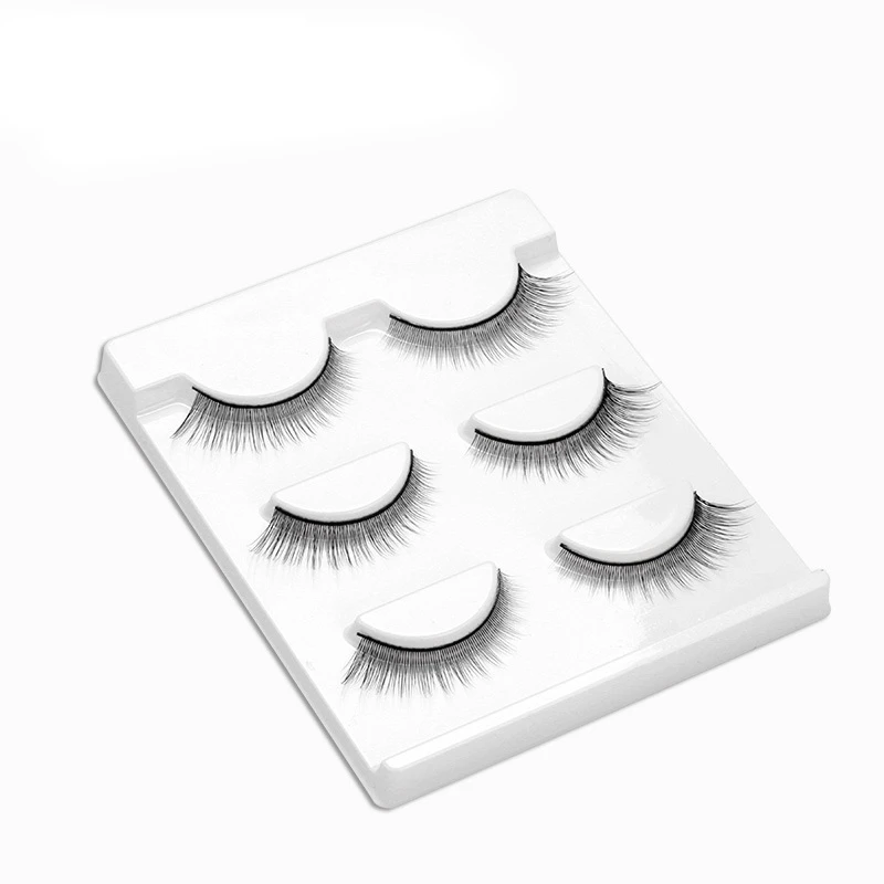 

SHIDISHANGPIN L16 3pairs false eyelashes 5-12mm Mixed Tapered winged natural eyelashes hand made fake lashes drop shipping