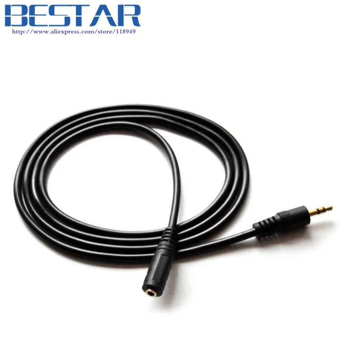 Aux Cable Audio Lead 3.5mm Jack to Jack Stereo PC Car Male 1 meter 