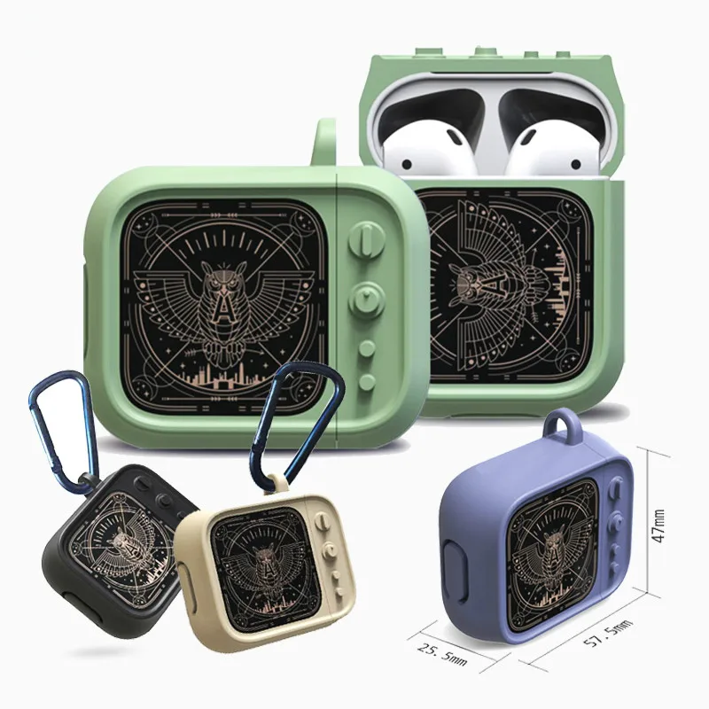 

Soft Silicone Case For Airpods Case Cute Protective Cover For Airpods Apple Earphone Case For Air Pods Accessories Keyring Bag