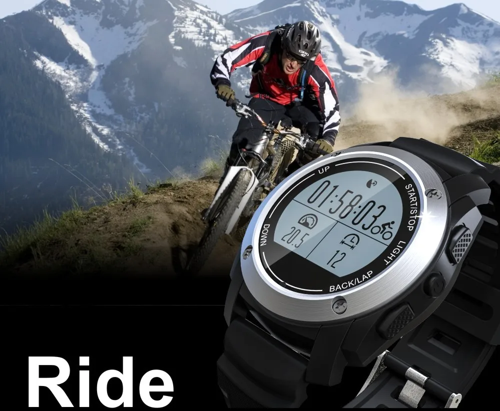 

JQAIQ Sport Smart Watch GPS Heart Rate Monitor Outdoors Wristband bluetooth Smartwatch Android IOS Running Riding