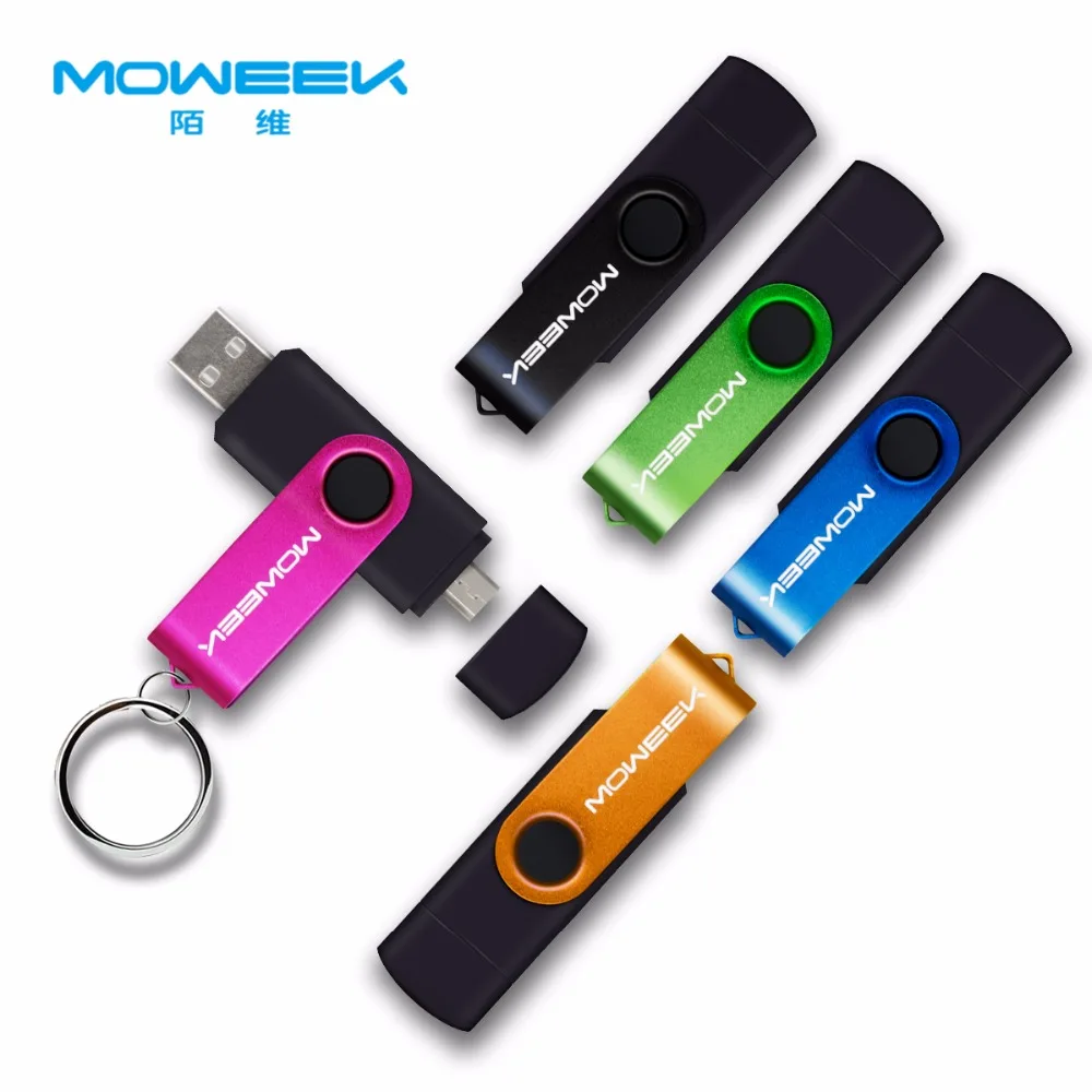 

Moweek Multifunctional USB Flash Drive 128gb 64gb cle usb stick 32gb Pendrive 16gb 8gb 4gb usb 2.0 memory stick for android