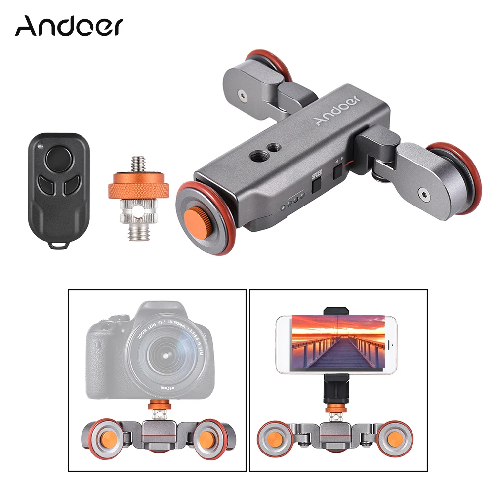 Andoer Electric Motorized Wheel Video Pulley Car Andoer Electric Motorized Wheel Video Pulley Car