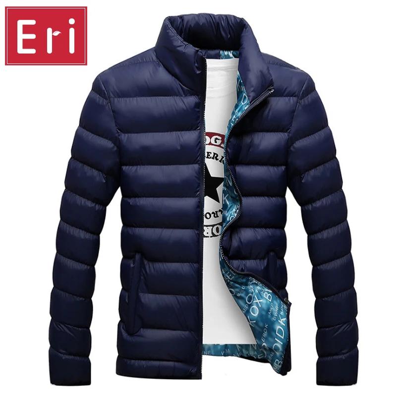 2017 Brand Jacket Men Warm Coat Black Outwear Chaquetas Plumas Hombre Winter Mens Coats Jackets Stand