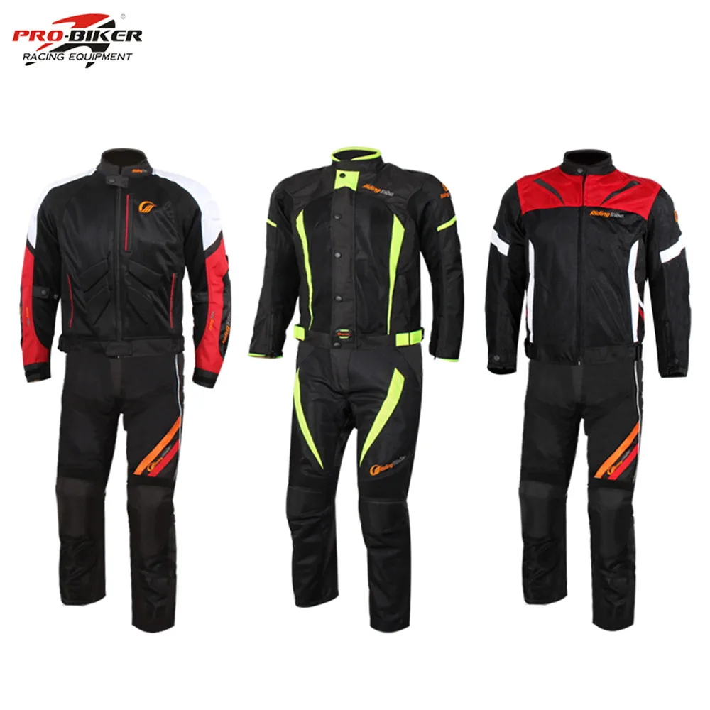 2017 Motorcycle Racing Jacket Pants Suits Protector ...