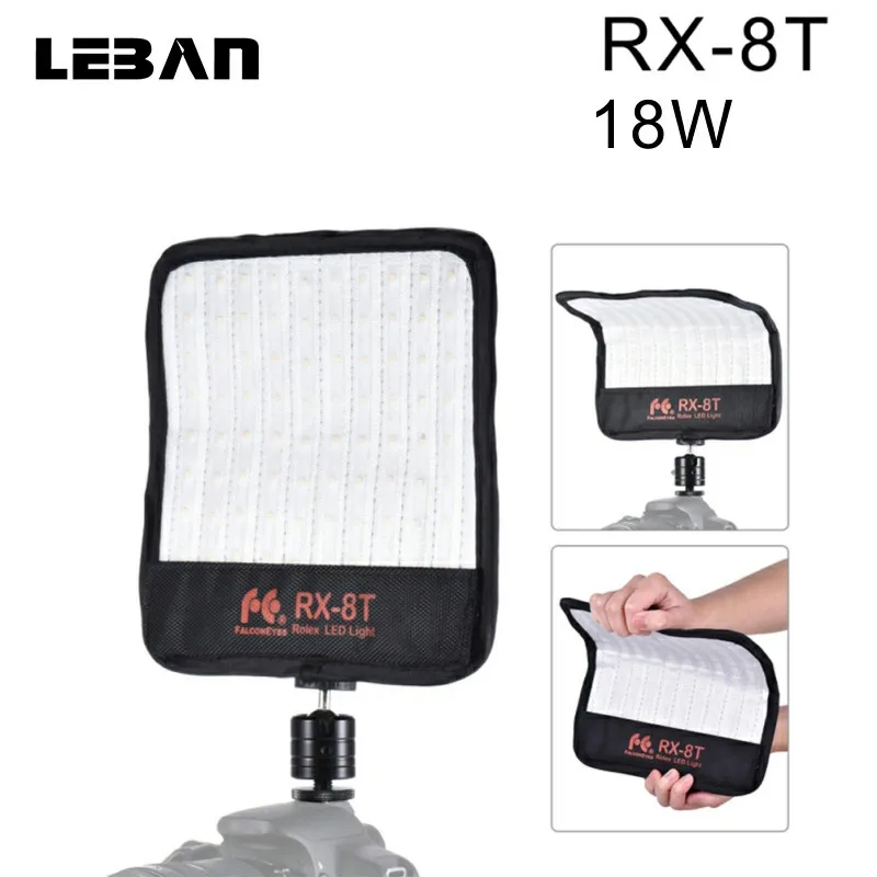 Falcon Eyes RX 8T 18W 5600K LED Fotografia Light ing Mini Day светильник Video Portable Flexible For Shoot|Фотографическое