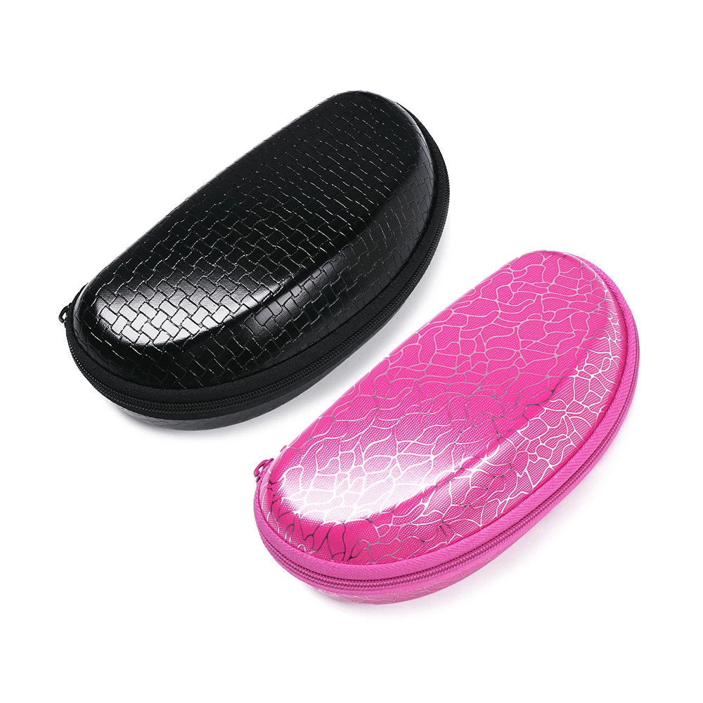 

HOOH New Arrival Shell Shape Eyeglasses Sunglasses Eye glasses Case Spacious with Zipper Closure Black Eyewear Accessories