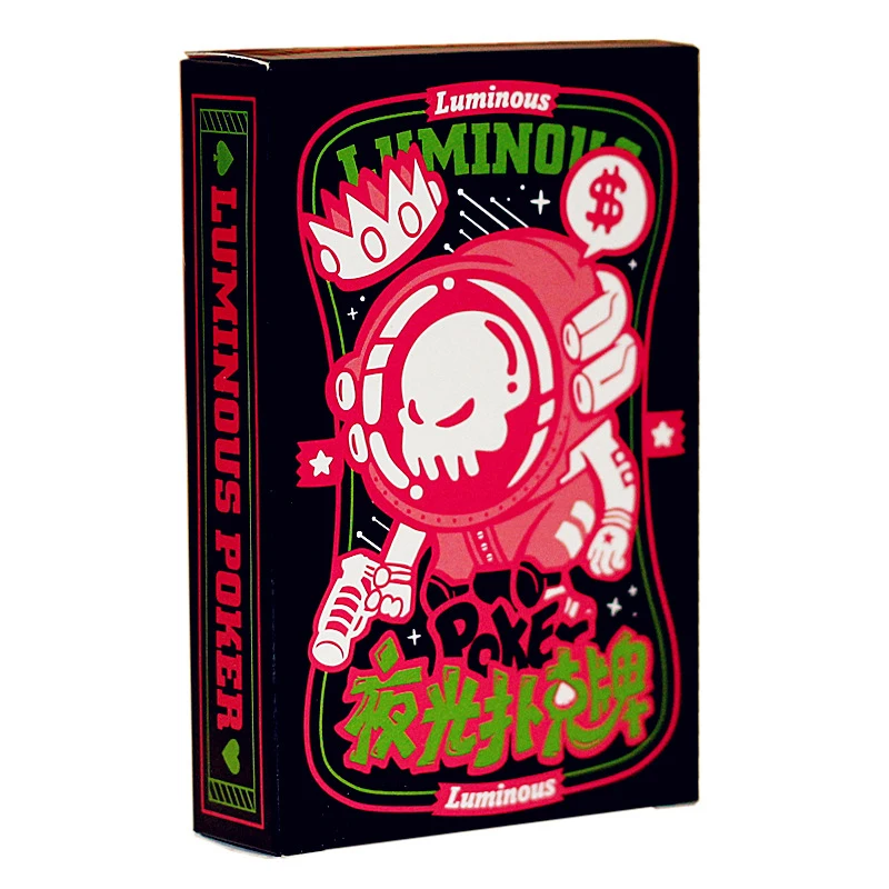 

54 Cards Newest Luminous Playing Cards Fluorescence Night Watch Poker Cards Board Game Bar Nightclub Nights Poker Cool Wholesale
