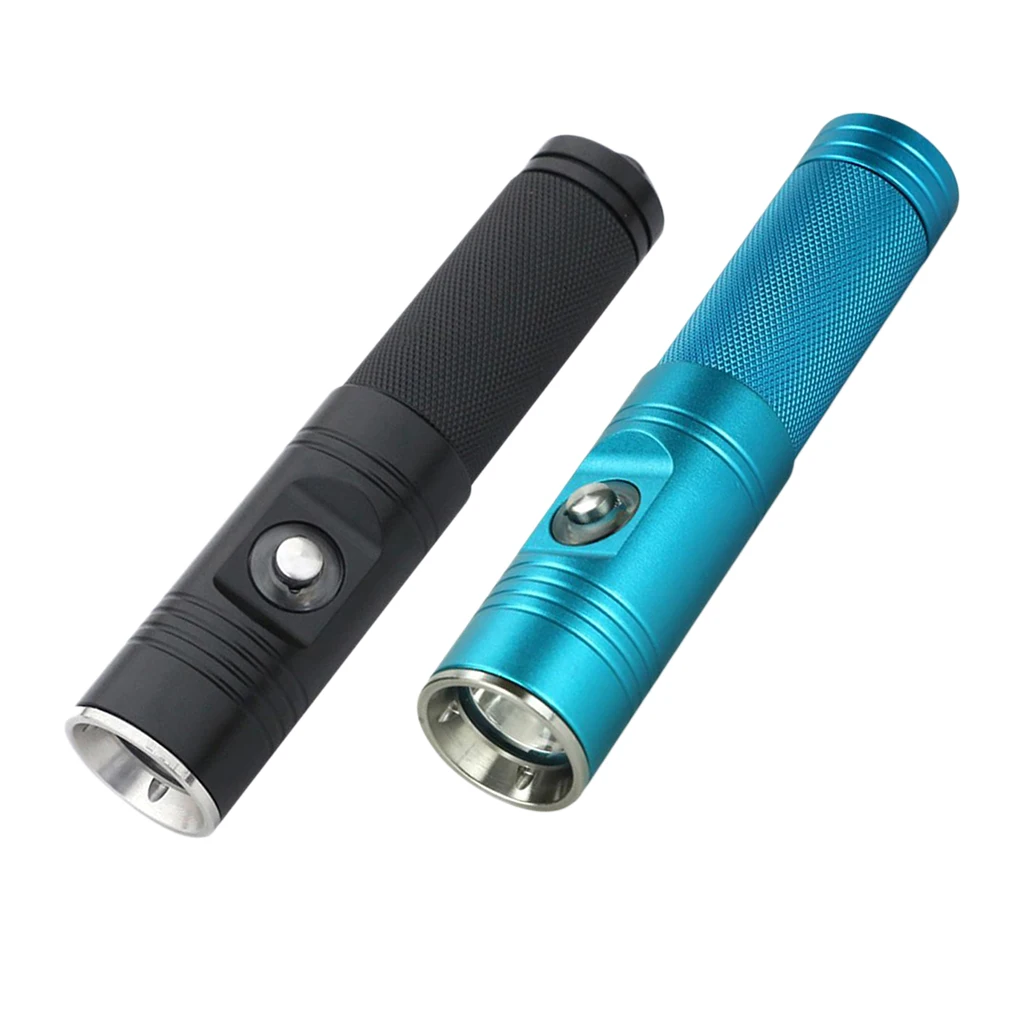 Professional Waterproof 1200 Lumens LED Scuba Diving Flashlight Underwater Torch - 2 Colors Water Sports SCUBA Snorkeling